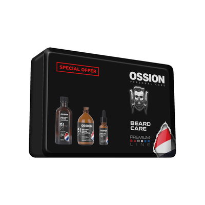 Ossion Barber Line Baardverzorgingsset (shampoo/balsem/olie)