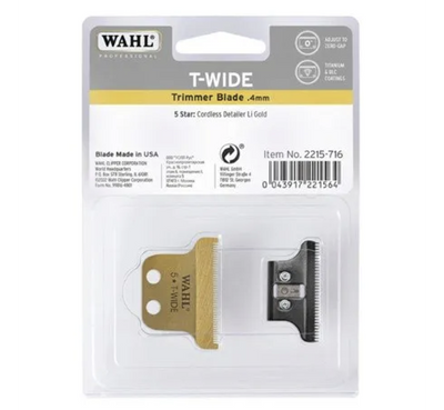 Wahl Detailer Gold Trimmer Blade T-Wide