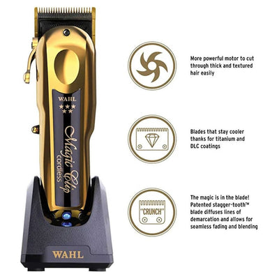 Wahl 5 Star Magic Clip Cordless Gold Tondeuse